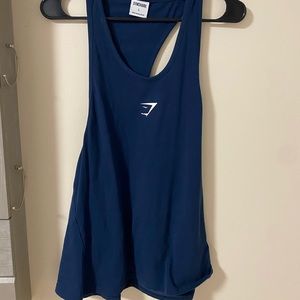 Gymshark blue muscle tank